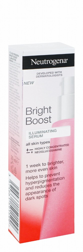 Neutrogena Bright Boost Illuminating Face Serum for All Skin Types - non comedogenic