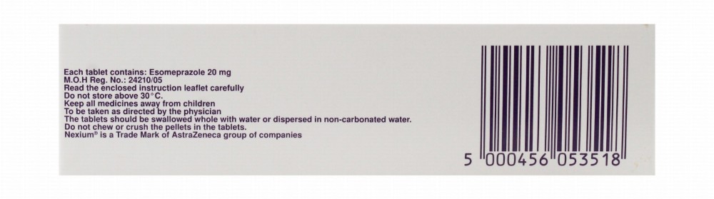 Nexium 20mg Esomeprazole