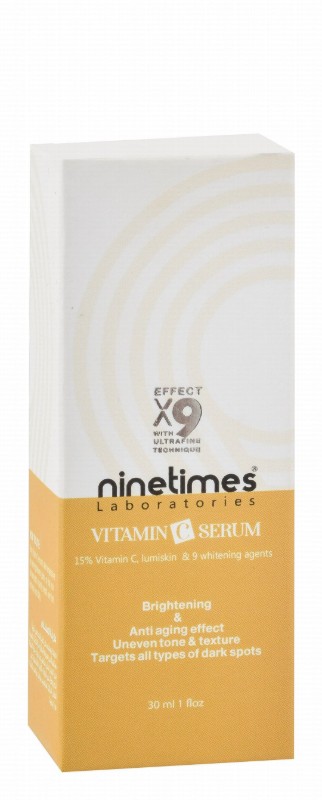 Ninetimes Laboratories Effect Brightening, Whitening & Anti-Aging Face Serum with Vitamin C, Lumiskin & Whitening Agents for All Types of Dark Spots - parabens free, alcohol free, cruelty free