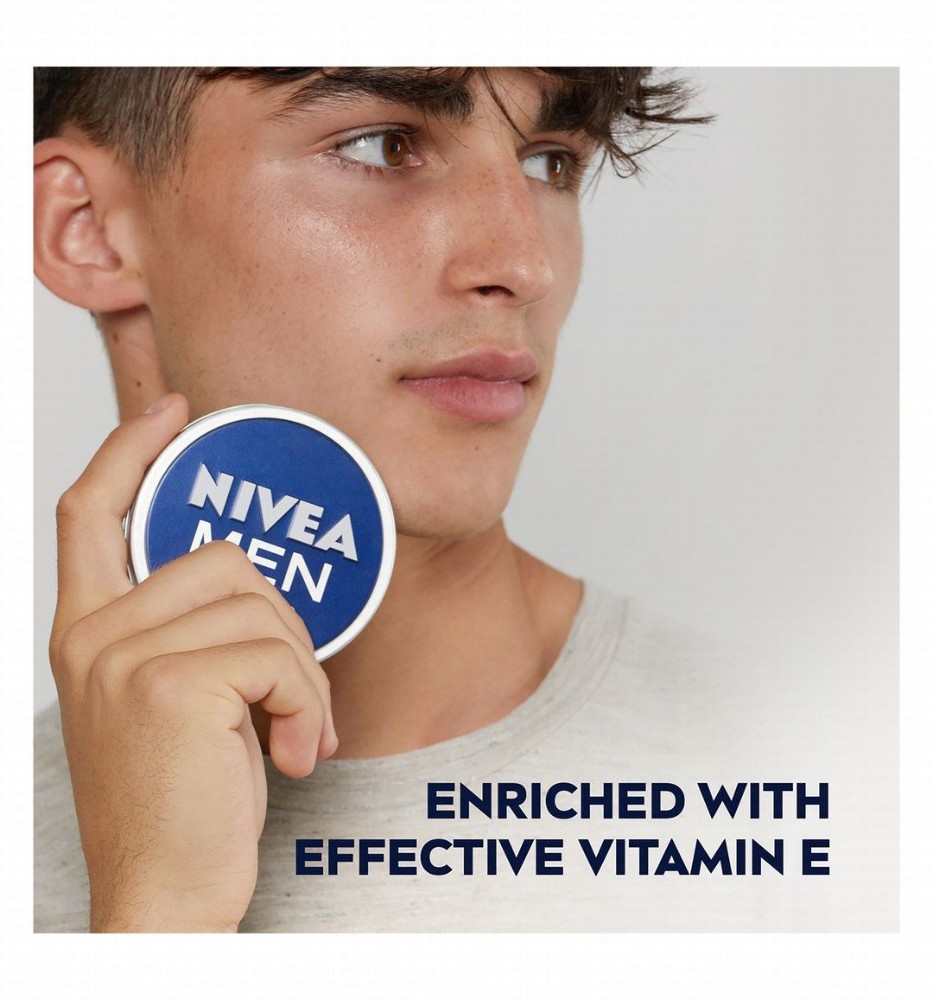 NIVEA Men Hand, Face & Body Cream with Vitamin E for All Skin Types