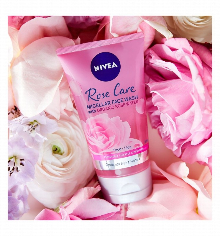 NIVEA Micellar Face Wash with Organic Rose Water for All Skin Types