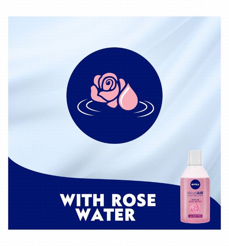 NIVEA Rose Care Micellar Water with Organic Rose Water & Oil