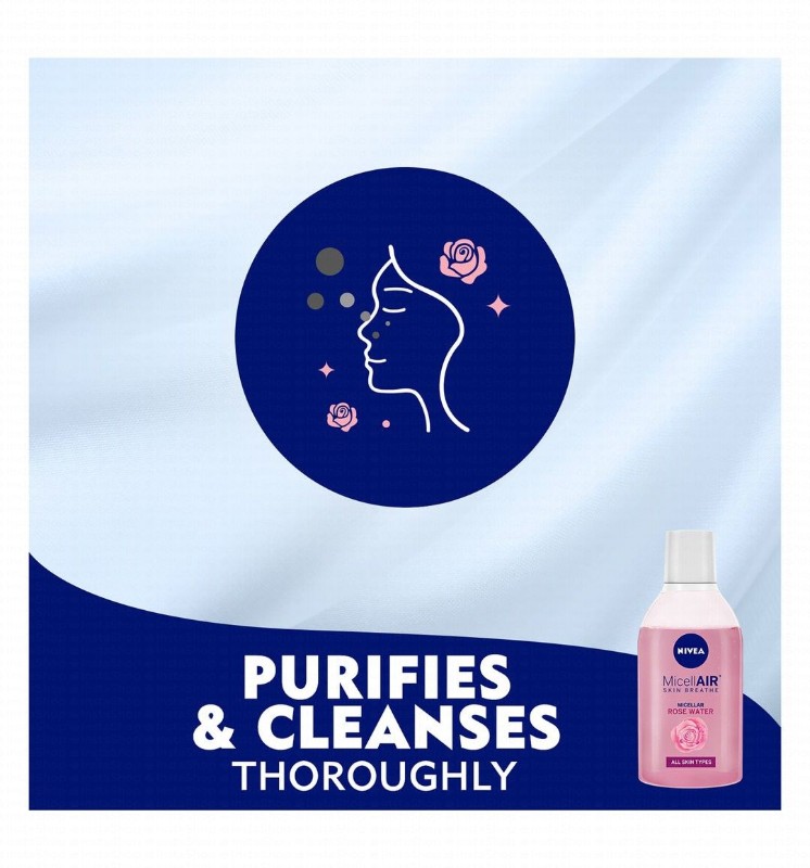 NIVEA Rose Care Micellar Water with Organic Rose Water & Oil