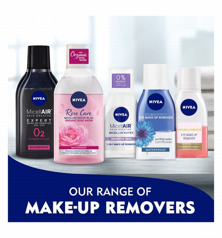 NIVEA Rose Care Micellar Water with Organic Rose Water & Oil