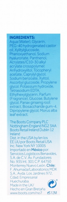 No7 Hydraluminous Water Concentrate Non-Greasy Pure Hyaluronic Acid for Sensitive Skin - oil free