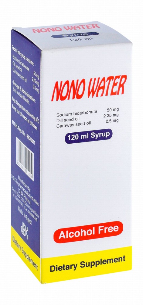 Nono Water Antispasmodic & Antiflatulent Syrup Supplement for Babies - alcohol free