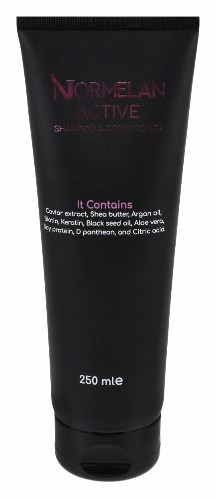 Normelan Active Shampoo & Conditioner with Caviar Extract, Shea Butter & Argan Oil