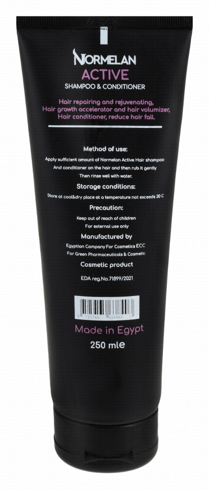 Normelan Active Shampoo & Conditioner with Caviar Extract, Shea Butter & Argan Oil