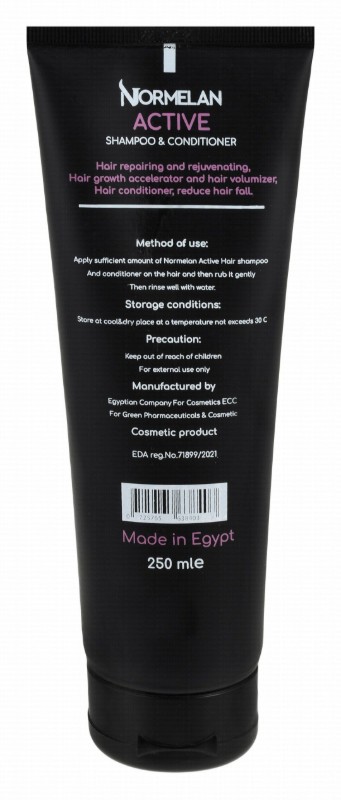 Normelan Active Shampoo & Conditioner with Caviar Extract, Shea Butter & Argan Oil