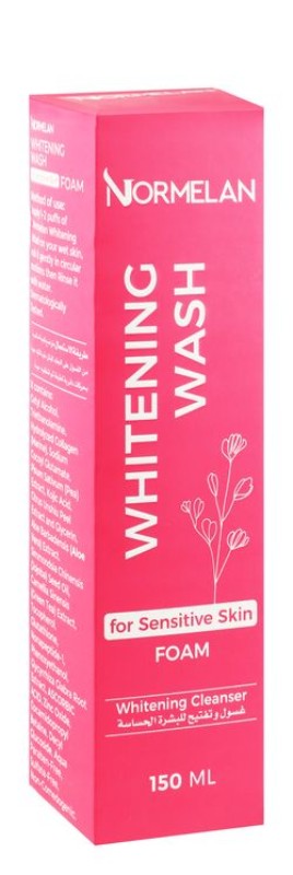 Normelan Whitening & Cleansing Foaming Facial Wash for Sensitive Skin