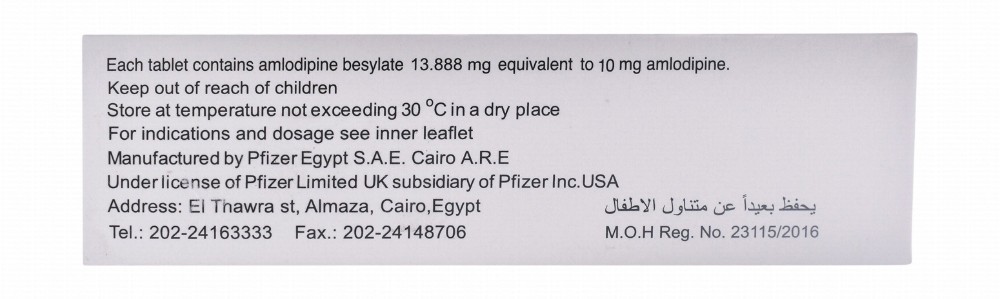Norvasc 10mg Amlodipine