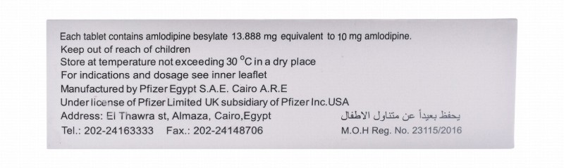 Norvasc 10mg Amlodipine