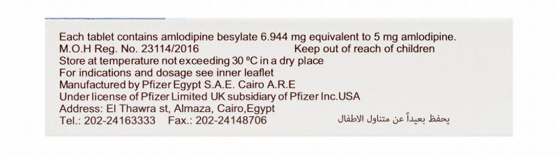 Norvasc 5mg Amlodipine