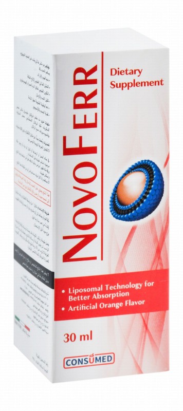 Novoferr 15mg/ml Iron Supplement  Oral Drops Orange Flavor