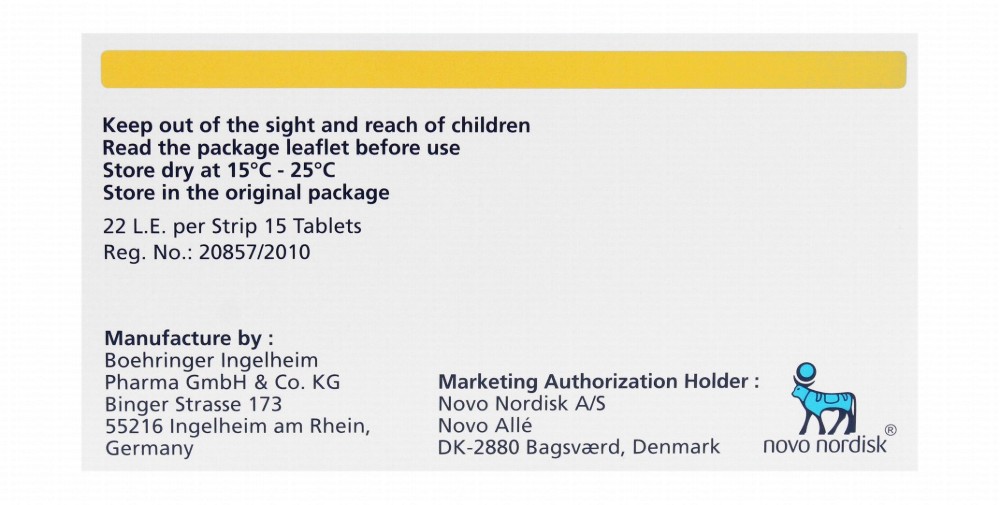 Novonorm 1mg Repaglinide Diabetes Medication
