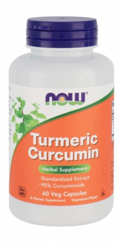 Now 665mg Curcumin Herbal Supplement with Turmeric Root Extract - vegan, GMO free