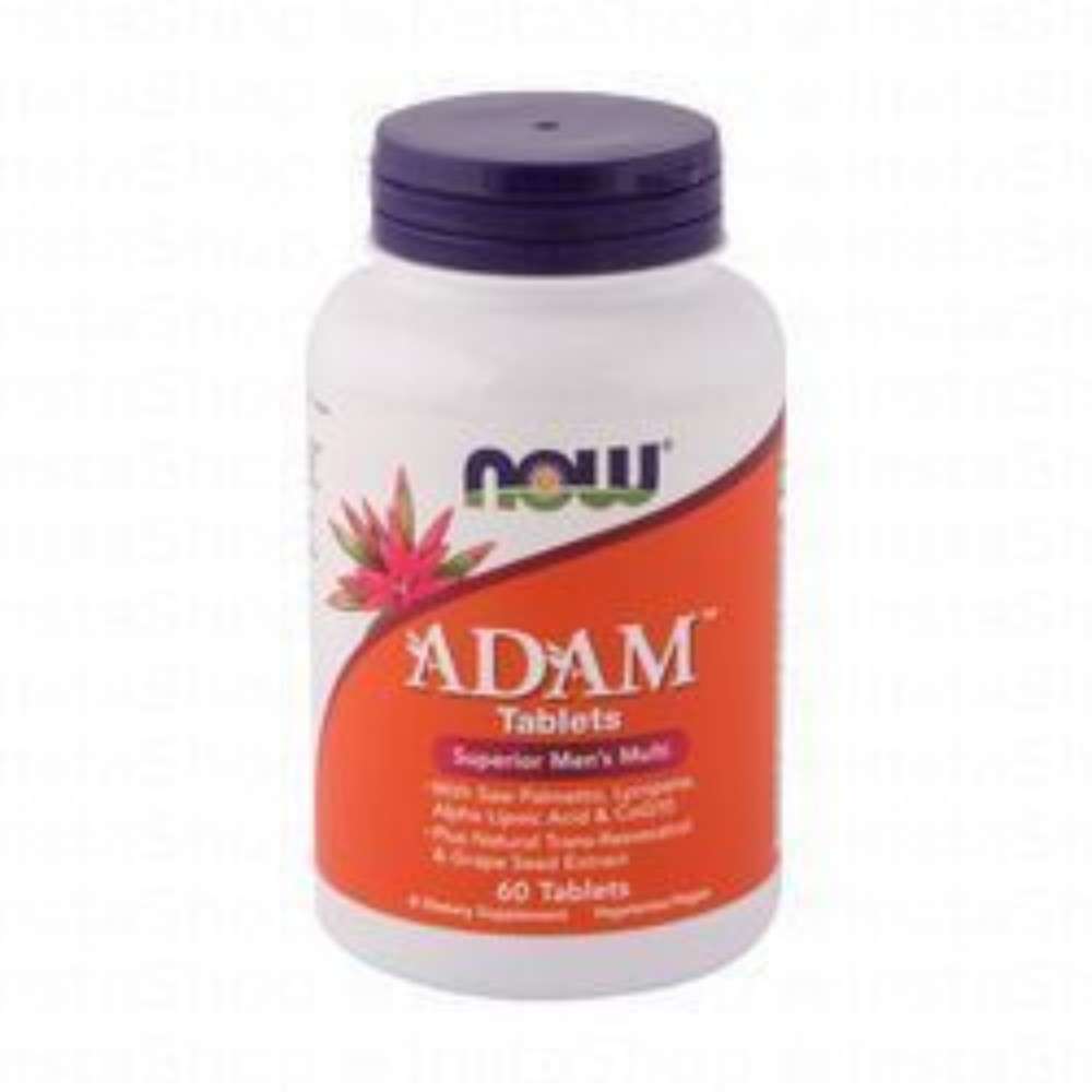 Now Adam Superior Men's Multivitamin Supplement with Saw Palmetto, Lycopene & Alpha Lipoic Acid - vegan
