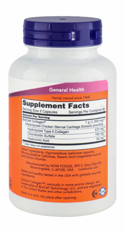 Now BioCell Collagen Joint Mobility & Skin Health Support Supplement - GMO free