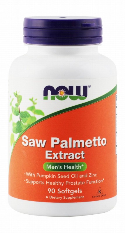 Now Saw Palmetto Extract Supplement with Pumpkin Seed Oil & Zinc for Prostate Support - gluten free, milk free, egg free