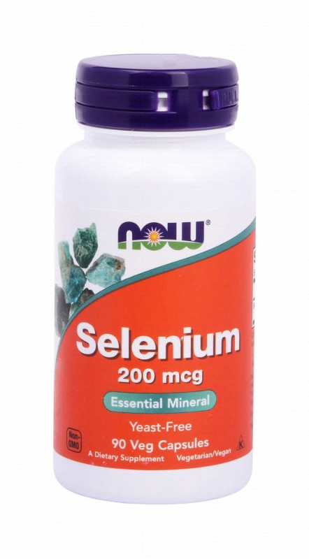 Now Selenium 200mcg Essential Mineral Supplement Capsules - vegan, GMO free, yeast free