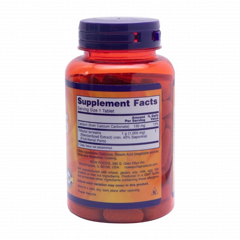 Now Sports 1000mg Tribulus Men's Supplement - vegan, GMO free