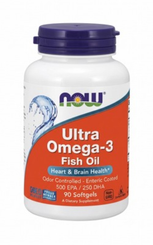 Now Ultra Omega-3 Cardiovascular & Brain Support Supplement - GMO free, gluten free