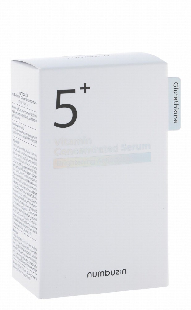 Numbuzin 5 Plus Vitamin Brightening Concentrated Face Serum with Glutathione & Antioxidant