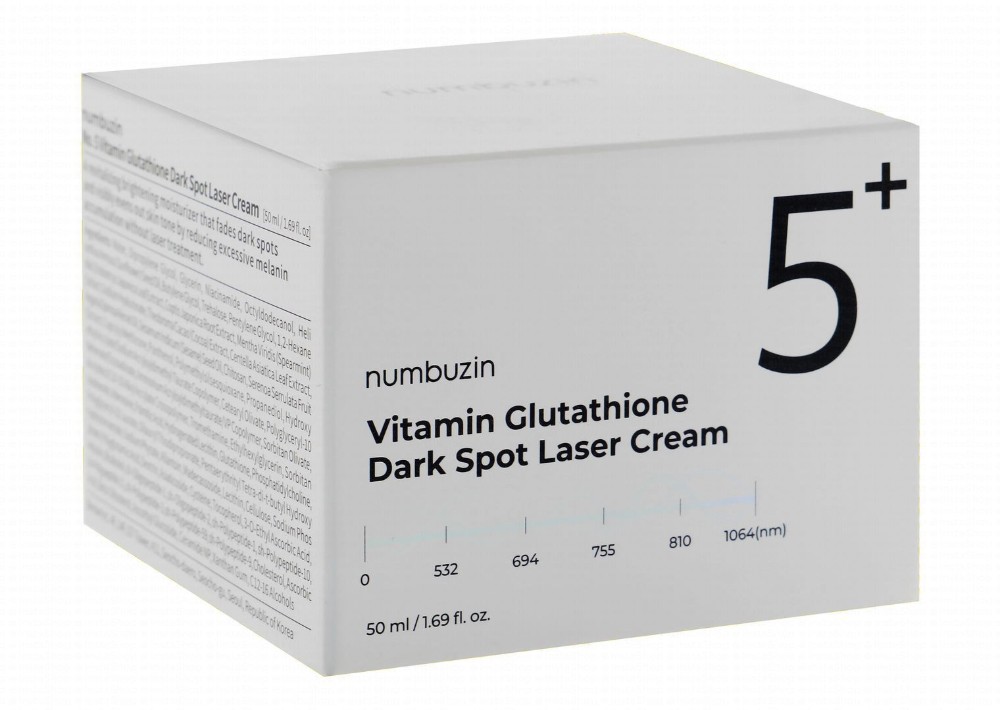 Numbuzin 5+ Anti-Dark Spot Laser Face Cream with Vitamin & Glutathione