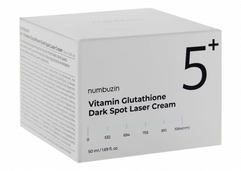 Numbuzin 5+ Anti-Dark Spot Laser Face Cream with Vitamin & Glutathione