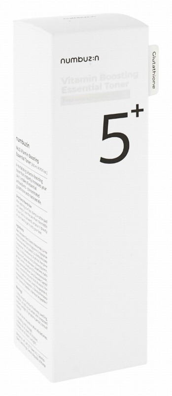 Numbuzin No.5 Plus Boosting & Brightening Facial Toner with Vitamins, Antioxidants & Glutathione