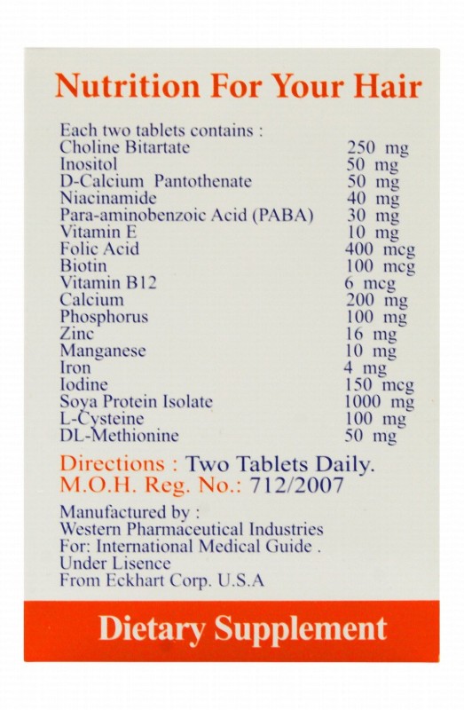 Nutrition for Your Hair Support Supplement