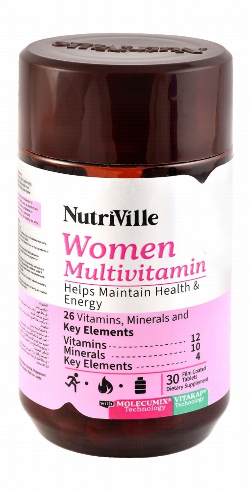 Nutriville Women's Multivitamin Health & Energy Health Support Supplement