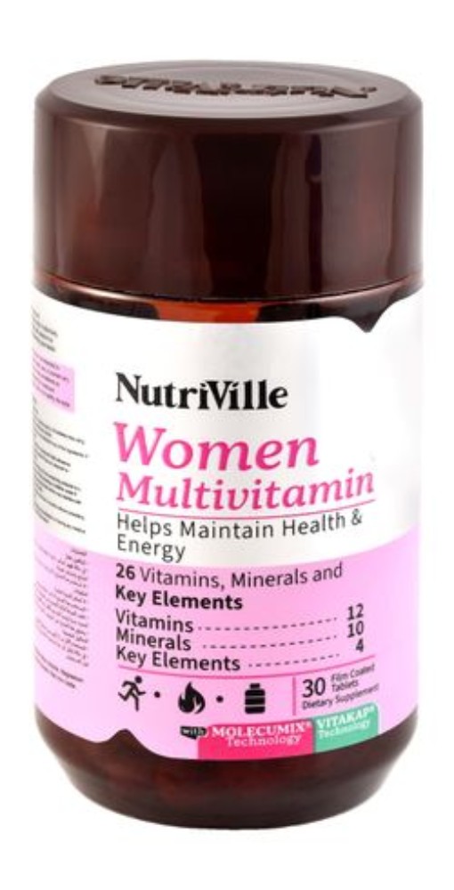 Nutriville Women's Multivitamin Health & Energy Health Support Supplement