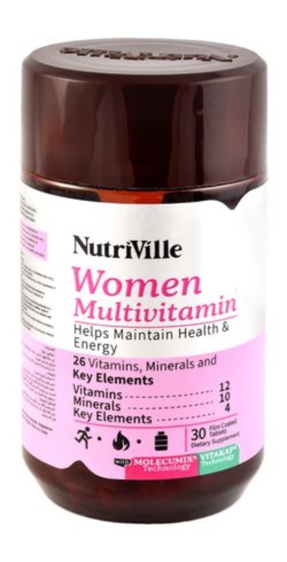 Nutriville Women's Multivitamin Health & Energy Health Support Supplement