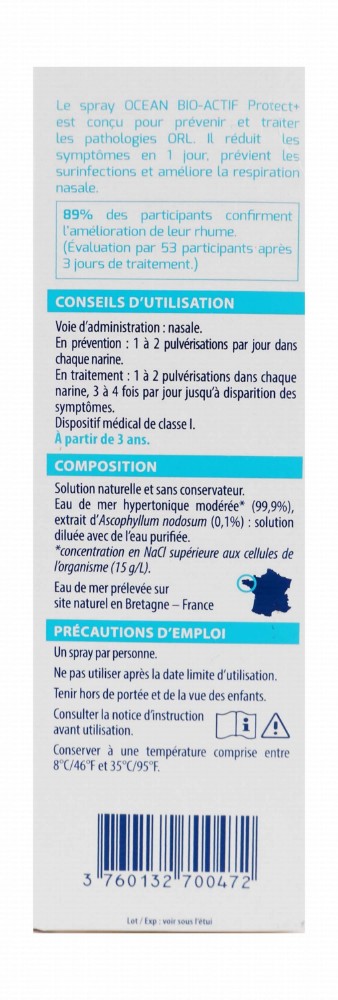 Ocean Bio-Actif Protect+ Relief Nasal Spray - preservatives free