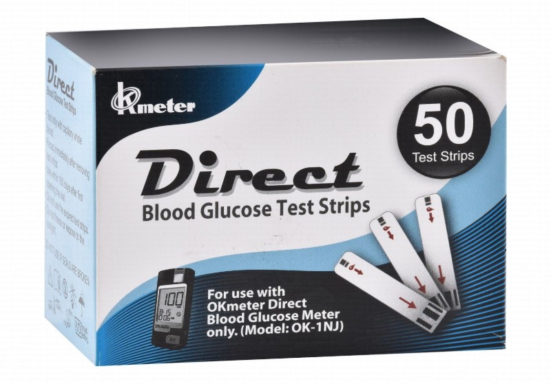 OKmeter Direct Blood Glucose Test Strips