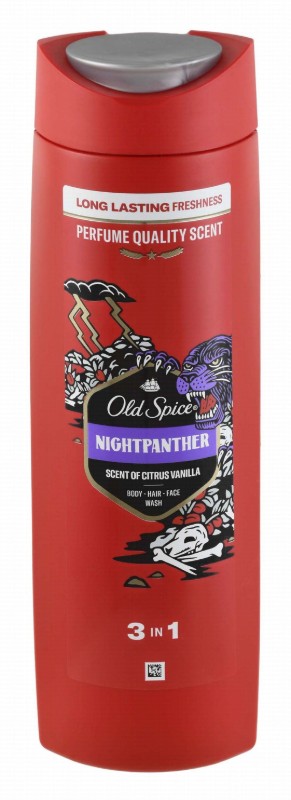 Old Spice Nightpanther 3in1 Body, Hair & Face Wash Citrus & Vanilla Scent