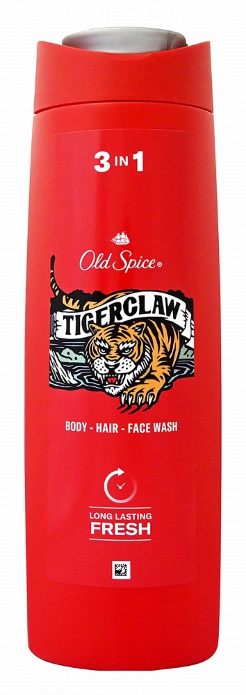 Old Spice Tiger Claw 3in1 Face, Body & Hair Wash for Men