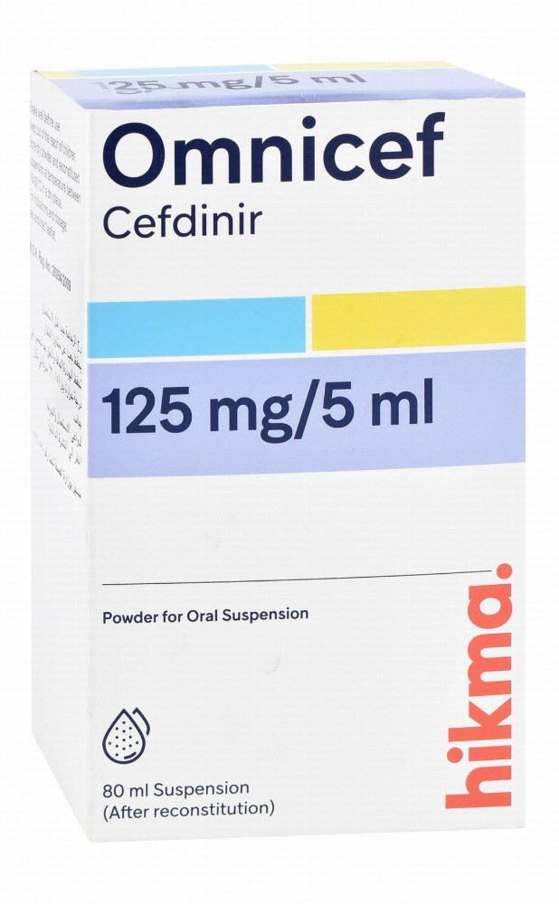 Omnicef 125mg/5ml Cefdinir Powder for Oral Suspension