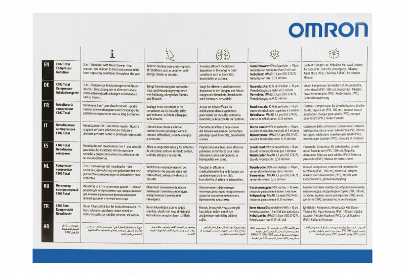Omron Compressor Nebulizer - C102 Total