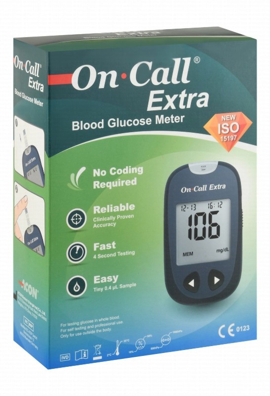 On Call Extra Blood Glucose Meter - Black, G115-12H