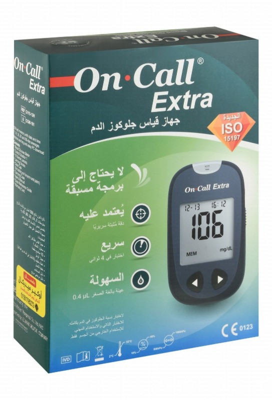 On Call Extra Blood Glucose Meter - Black, G115-12H