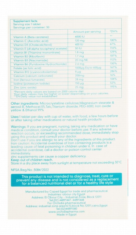 Orchidia Formamy Pregnancy Support Supplement