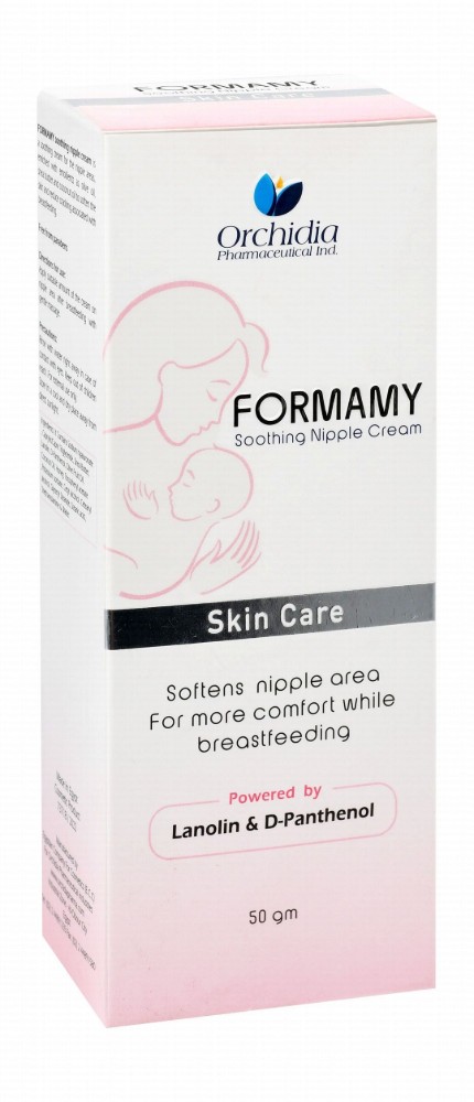 Orchidia Formamy Soothing Nipple Cream with Shea Butter, Olive & Coconut Oils - parabens free