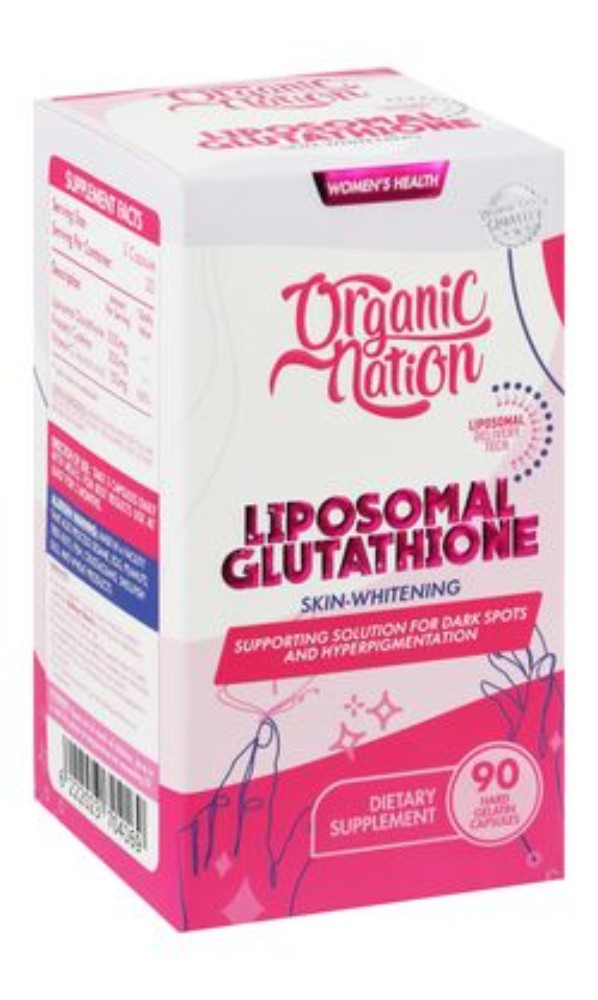 Organic Nation 1500mg Liposomal Glutathione Hyperpigmentation, Dark Spots & Skin Whitening Support Supplement