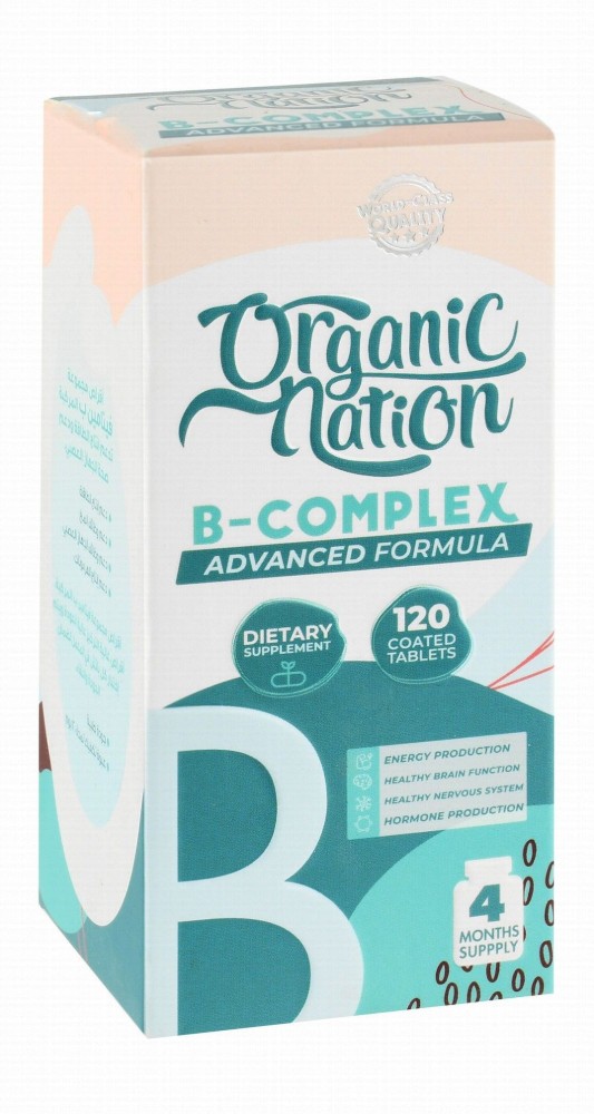 Organic Nation B-Complex Energy & Brain Function Support Supplement