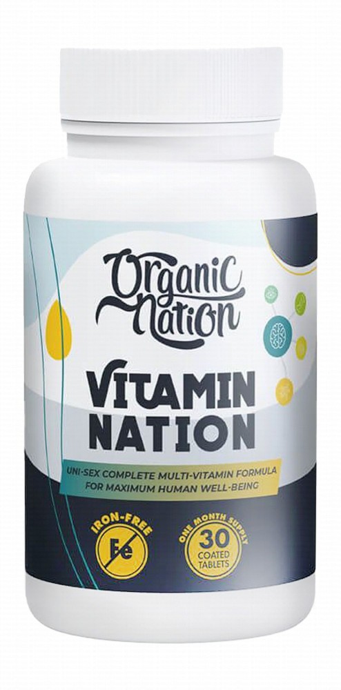 Organic Nation Multivitamin Supplement - iron free