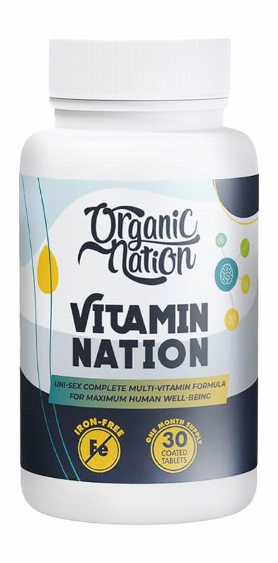 Organic Nation Multivitamin Supplement - iron free