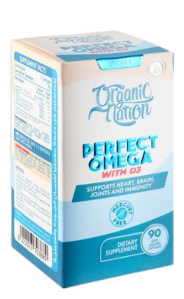 Organic Nation Perfect Omega Heart, Brain & Joint Health Support Supplement - mercury free
