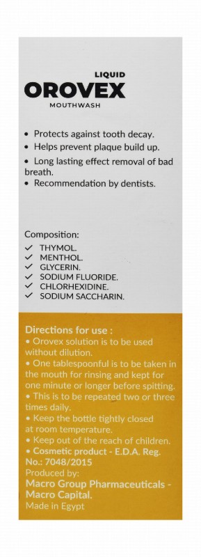 Orovex Mouthwash & Freshener Banana Flavor
